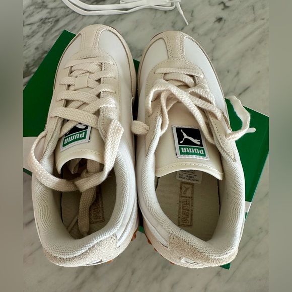 Puma Kids Sneakers in Cream and White - Picture 5 of 6